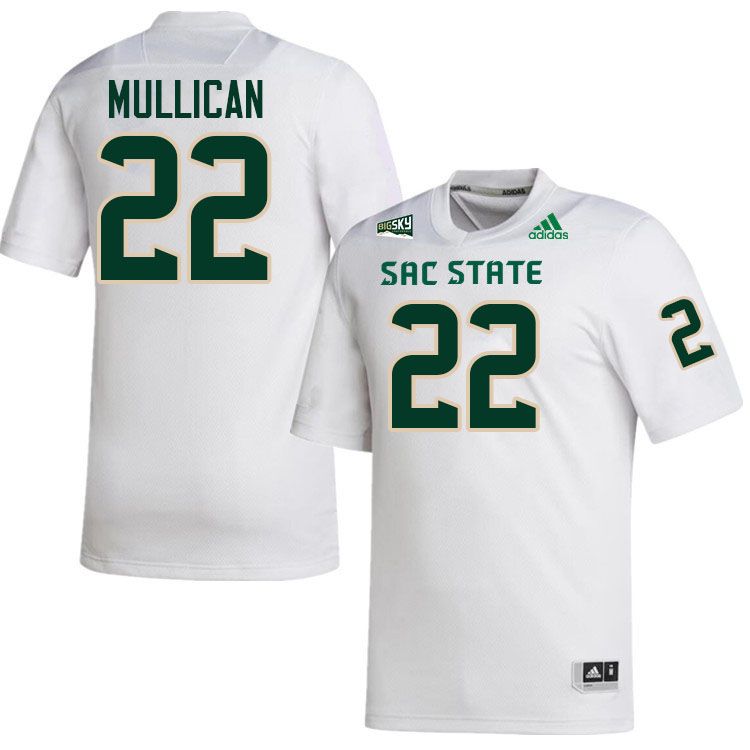 Elias Mullican SAC State Jersey,Sacramento State Hornets #22 Elias Mullican Jersey-White